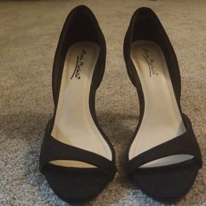 Black suede Anne Michelle Perton 85 D'Orsay Heels
